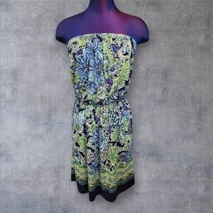 Lilly Pulitzer Matyson Dress Escape Artist Strapless Dress Size XS Women's T11